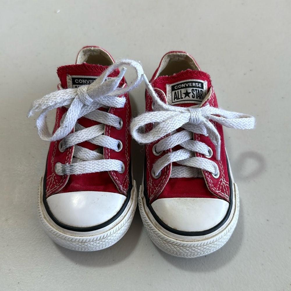 Converse Kids Red Sneakers Size 6 Toddler